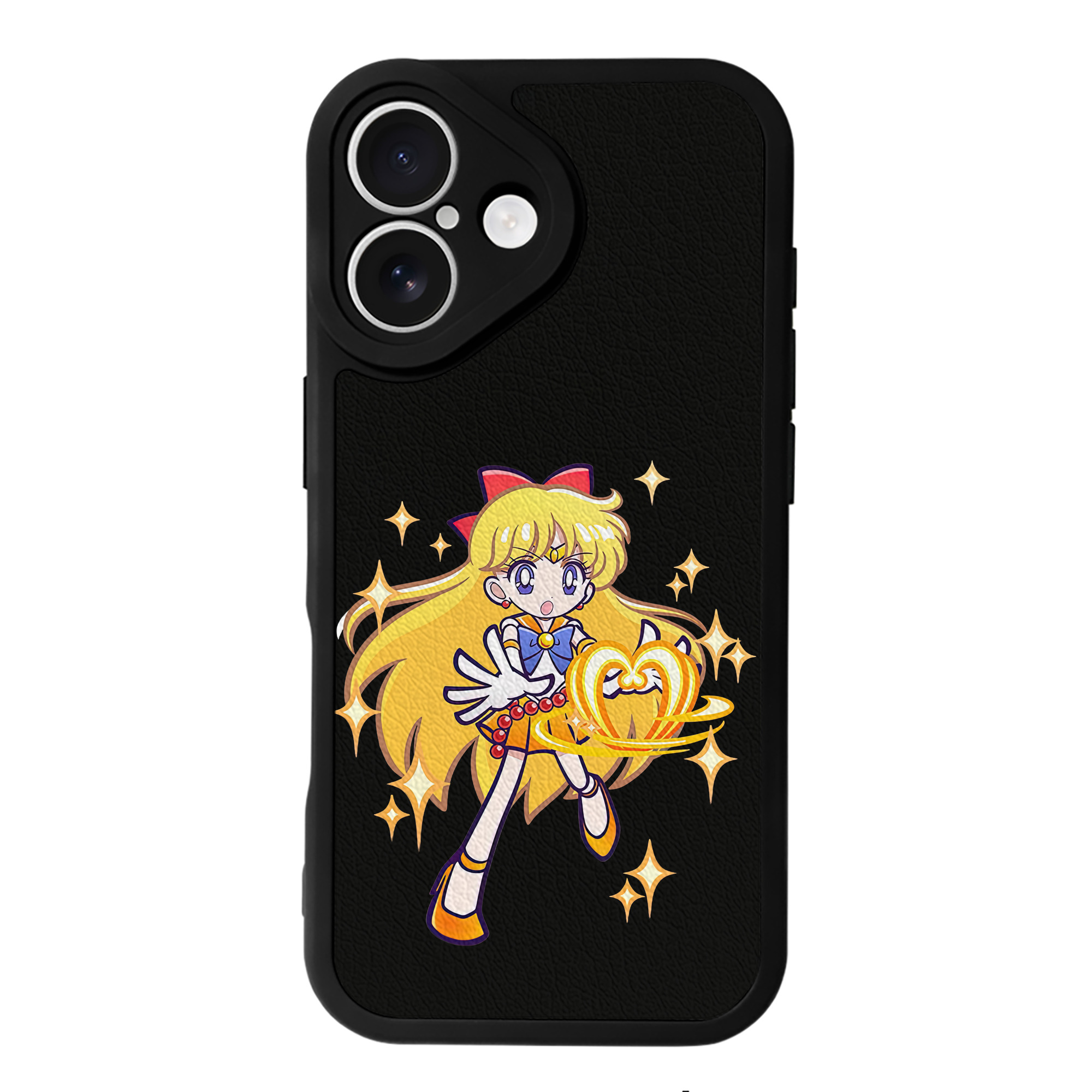 （画像用） 美少女戦士セーラームーン 愛野 美奈子 あいの みなこ Sailor Moon Aino Minako 【iPhone 16シリーズ対応】シリコンスマホケース（レザー調） 材質：シリコン